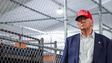 El presidente de Estados Unidos, Donald Trump, en "Alligator Alcatraz", Así se están beneficiando económicamente las prisiones privadas de EE.UU. de las políticas migratorias de Trump