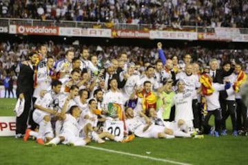 El 16 de abril de 2014 el Real Madrid gana la final de la  Copa del Rey frente al Barcelona
