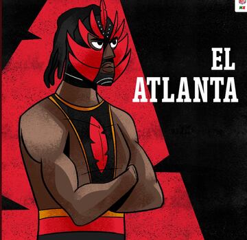 Así se ven los 32 equipos al estilo de la lucha libre mexicana