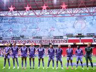 Players of Tigres during the 4th round match between Toluca and Tigres UANL as part of the Liga BBVA MX Femenil, Torneo Clausura 2026 at Nemesio Diez Stadium, on January 21, 2026 in Toluca, Estado de Mexico, Mexico.