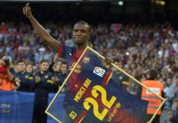 Barcelona - Málaga. Homenaje a Abidal