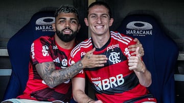 Gabigol apuesta por el futuro de Filipe Luís: “Será el próximo entrenador de Brasil”