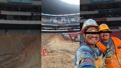 Albañil presume que trabaja en remodelación del Azteca y ofende al América