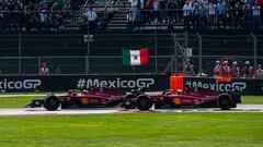 Sainz y Leclerc, en México.