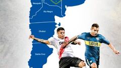 Cómo se reparten los hinchas de Boca y River en Argentina