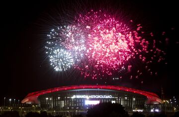 La fiesta del Wanda Metropolitano terminó con fuegos artificiales.