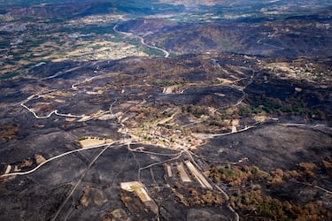 Desde el cielo: así han quedado las zonas afectadas por los incendios de agosto