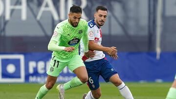 Antoñín Cortés, durante el Rayo Majadahonda-Lugo de Primera RFEF.