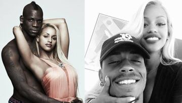 Fanny Neguesha con Mario Balotelli y con Mario Lemina.