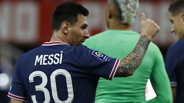 Lionel Messi during the French championship Ligue 1 football match between Stade de Reims and Paris Saint-Germain on August 29, 2021 at Auguste Delaune stadium in Reims, France - Photo Mehdi Taamallah / DPPI
 AFP7 
 29/08/2021 ONLY FOR USE IN SPAIN