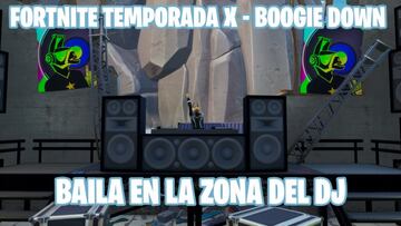 Fortnite Battle Royale - Temporada X | Desaf&iacute;o de Boogie Down: &iquest;d&oacute;nde est&aacute;n la discoteca y la cabina del DJ Yond3r?