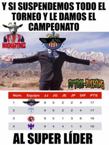 Se suspende la Liga MX pero no los memes