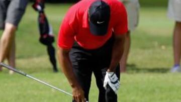 La lesión de Tiger Woods se queda solo en un susto