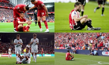 El malogrado delantero portugués, solía celebrar sus goles sentado como si jugase a una videoconsola. Tras su fallecimiento, algunos compañeros y amigos del luso celebraron sus goles homenajeando a Jota.