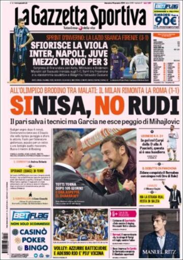 Portadas de la prensa mundial