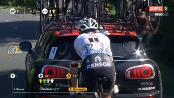 Dumoulin, 20 segundos de penalización por su trascoche