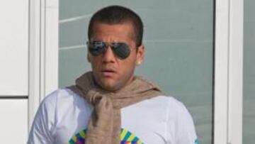 Dani Alves, novedad en el entrenamiento del FC Barcelona tras su permiso
