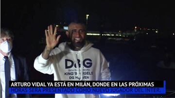 Arturo Vidal ya está en Milán para fichar por el Inter