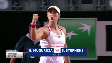 Muguruza despacha a Stephens con un doble 6-3