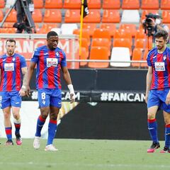 El Eibar desciende en Mestalla