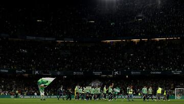 El Villamarín, durante la semifinal ante el Rayo.