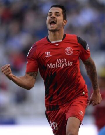 Vitolo celebra el 1-1.