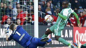 Djilobodji marca el gol de la victoria.