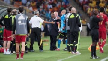 ?Fue reglamentario la entrada de Reina al terreno de juego?