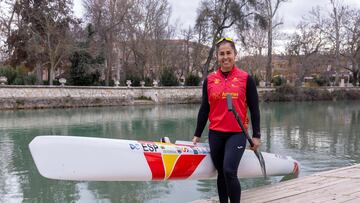 María Corbera, en el embarcadero de La Piragüera la semana pasada.