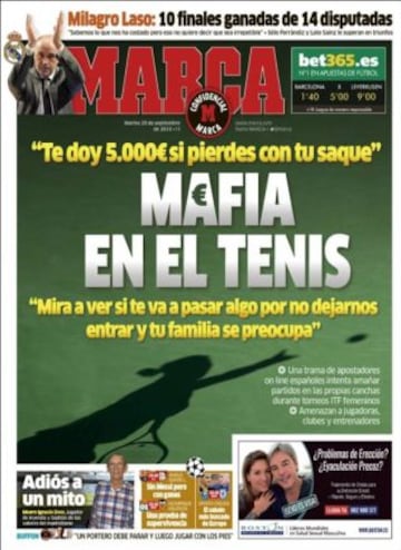 Portadas de la prensa deportiva