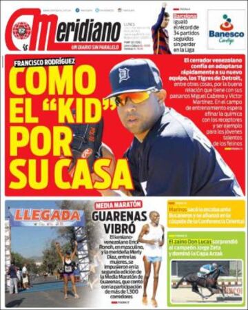 Portadas de la prensa mundial