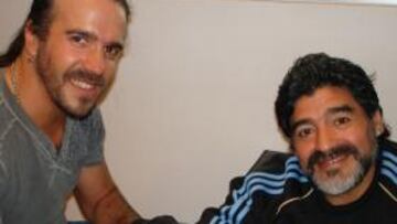 Maradona se tatúa en el antebrazo el nombre de Benjamín