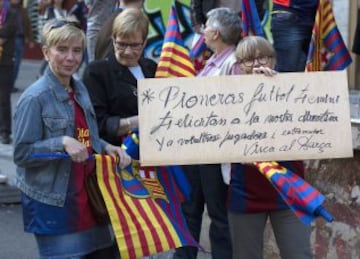 Gran ambiente en las calles de Barcelona. 