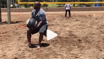 Las burradas de James Harrison con unos balones medicinales