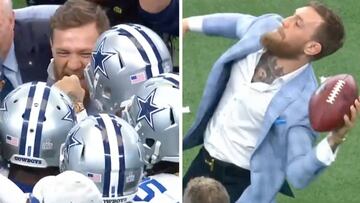 Es más grande que Asia: McGregor hace un saque en la NFL y el cachondeo es mundial