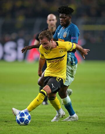 Mario Goetze y Thomas Partey 