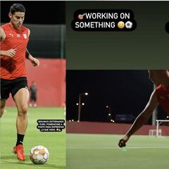 James y su zurda: "Seguimos entrenando duro"