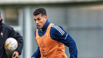 Jeison Murillo en un entrenamiento del Celta de Vigo.