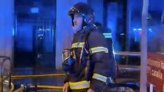 Así fue el rescate de emergencia en el incendio del restaurante de Madrid