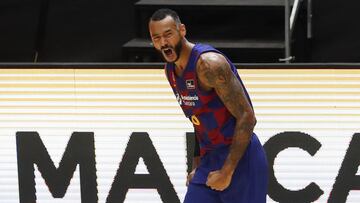 Adam Hanga, durante un partido de la Fase Final de la ACB con el Barcelona