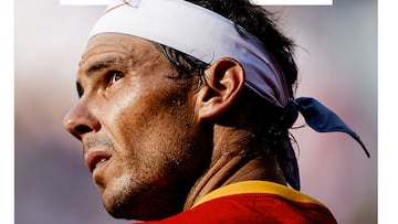 Portada de la edición impresa de L'Équipe del 11 de octubre de 2024 después de que Rafa Nadal anunciase su retirada a final de temporada.