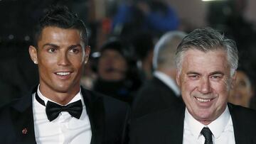 Cristiano con Ancelotti.