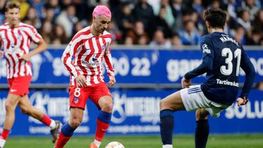 Griezmann, en el partido ante el Oviedo.