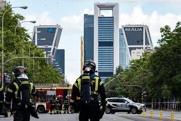 Eso s¨ª, ha generado un importante atasco en la zona norte y ha afectado a la circulaci¨®n del metro, cuya la l¨ªnea 10 no ha parado entre las 8.45 y las 10.28 en la estaci¨®n Santiago Bernab¨¦u.