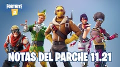 Fortnite - Notas del parche 11.21: cambios y novedades