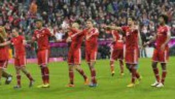 Los jugadores del Bayern, pioneros.