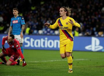 1-1. Antoine Griezmann celebró el gol del empate.