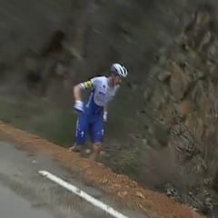 Steimle, en ambulancia entre lágrimas tras su dura caída