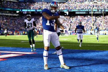 Odell alcanzó las 300 yardas para 3 touchdowns en 2017.