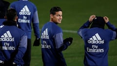 James Rodríguez y Real Madrid ya entrenan en Japón